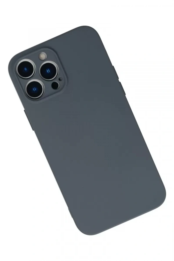 Apple iPhone 13 Pro Kılıf Nano içi Kadife Silikon - Gri