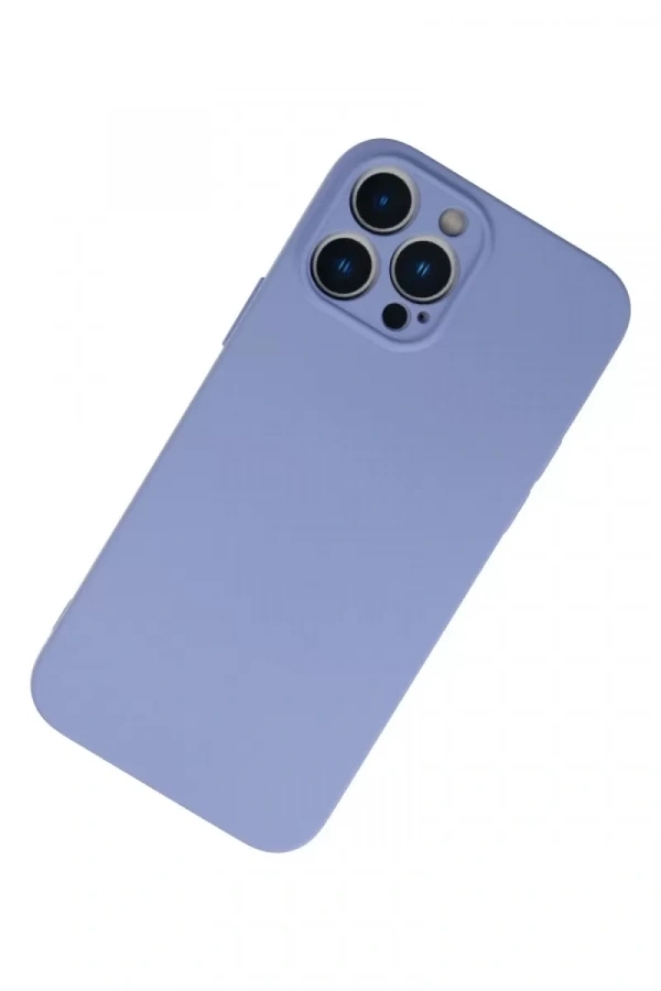 Apple iPhone 13 Pro Kılıf Nano içi Kadife Silikon - Lila