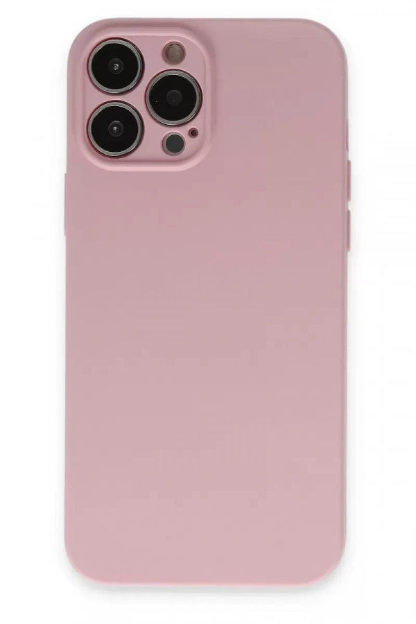 Apple iPhone 13 Pro Kılıf Nano içi Kadife Silikon - Pembe