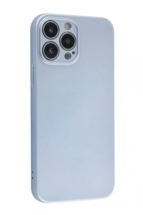 Apple iPhone 13 Pro Kılıf Nano içi Kadife Silikon - Sky Blue