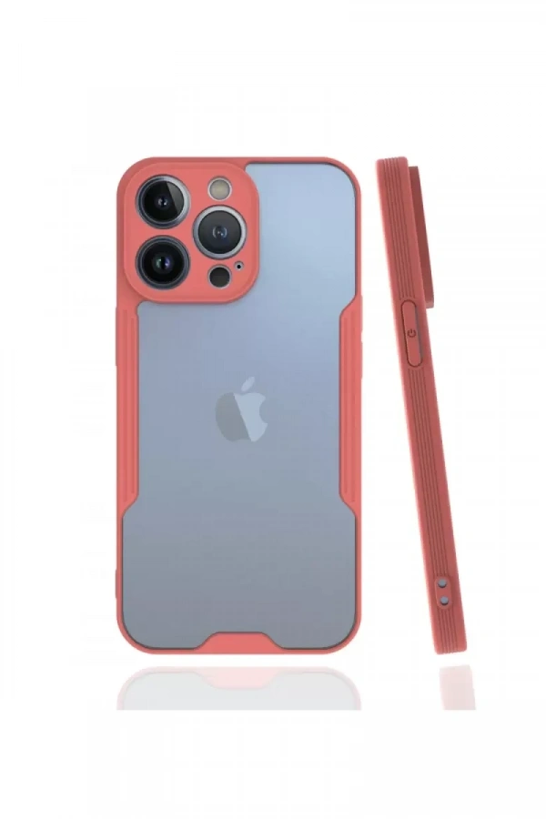 Apple iPhone 13 Pro Kılıf Platin Silikon - Pembe