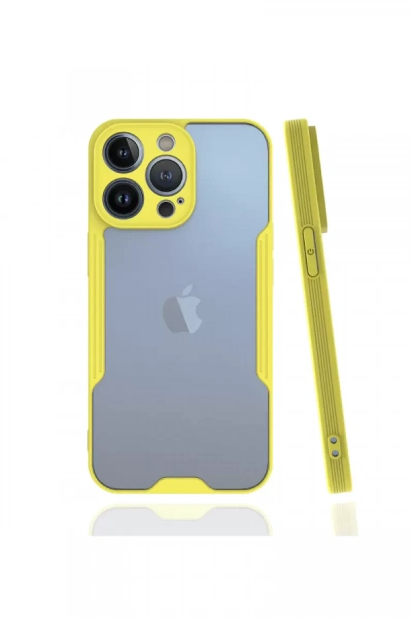 Apple iPhone 13 Pro Kılıf Platin Silikon - Sarı