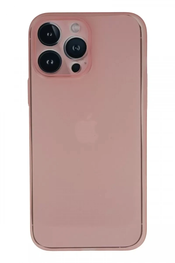 Apple iPhone 13 Pro Kılıf PP Ultra İnce Kapak - Pembe