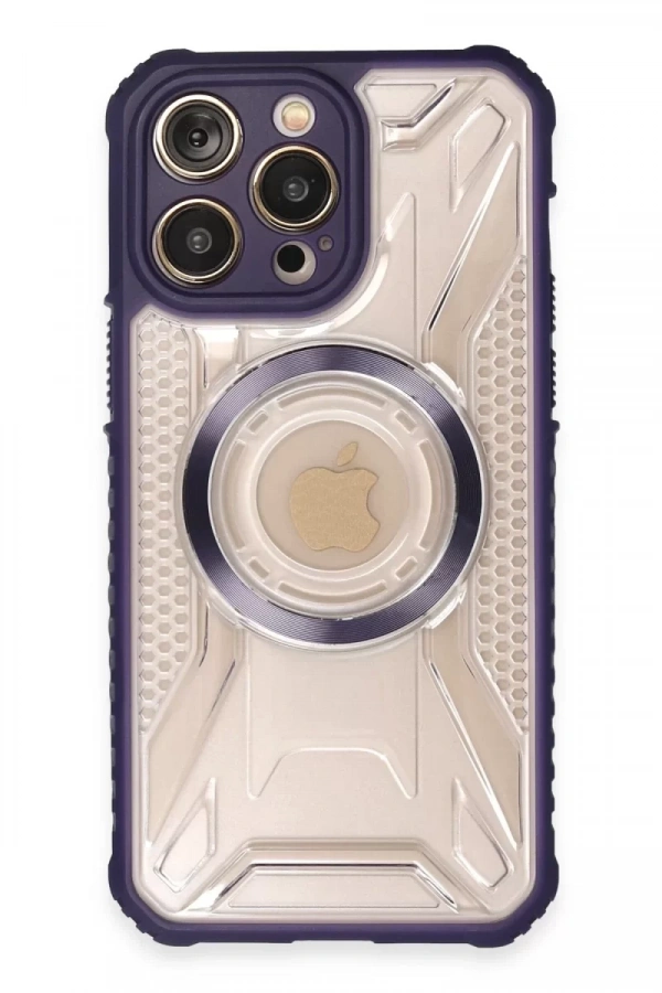 Apple iPhone 13 Pro Kılıf Prag Magneticsafe Kapak - Derin Mor