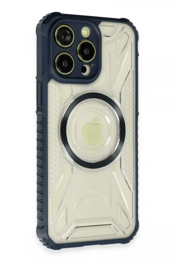 Apple iPhone 13 Pro Kılıf Prag Magneticsafe Kapak - Lacivert