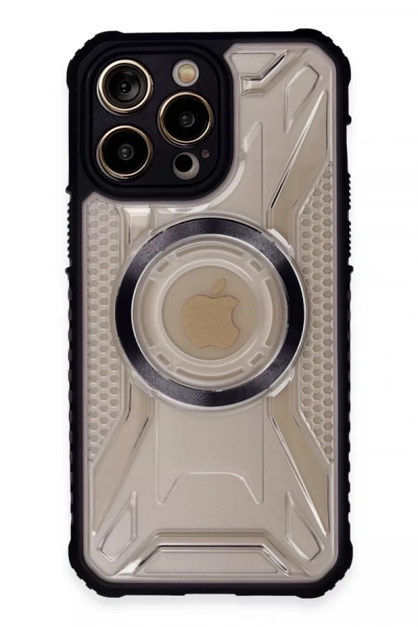 Apple iPhone 13 Pro Kılıf Prag Magneticsafe Kapak - Siyah