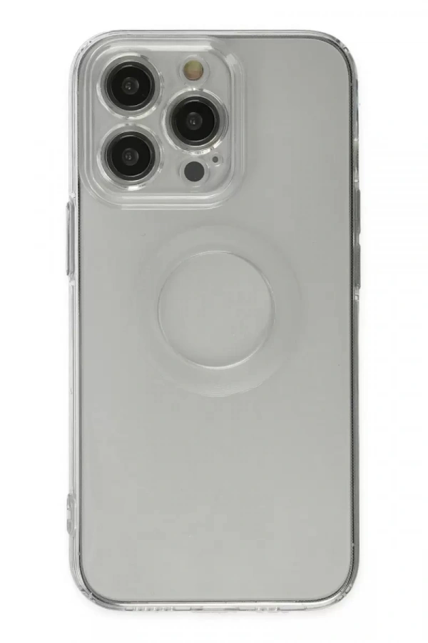 Apple iPhone 13 Pro Kılıf Santa Lens Silikon - Şeffaf