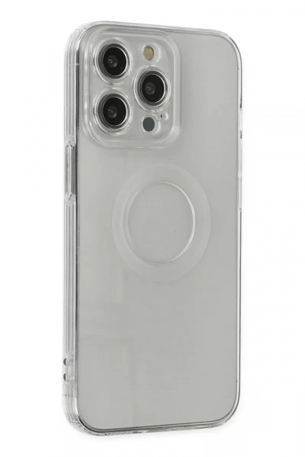 Apple iPhone 13 Pro Kılıf Santa Lens Silikon - Şeffaf
