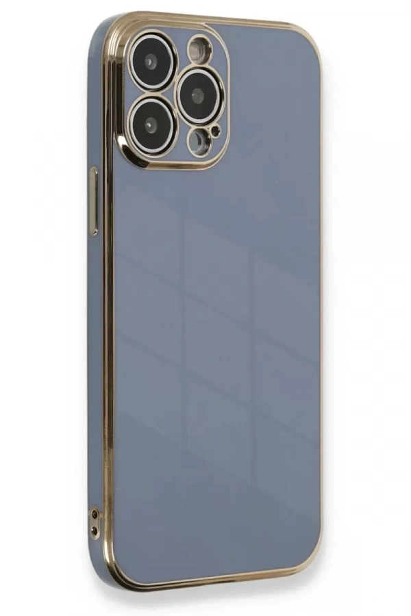 Apple iPhone 13 Pro Kılıf Volet Silikon - Mavi
