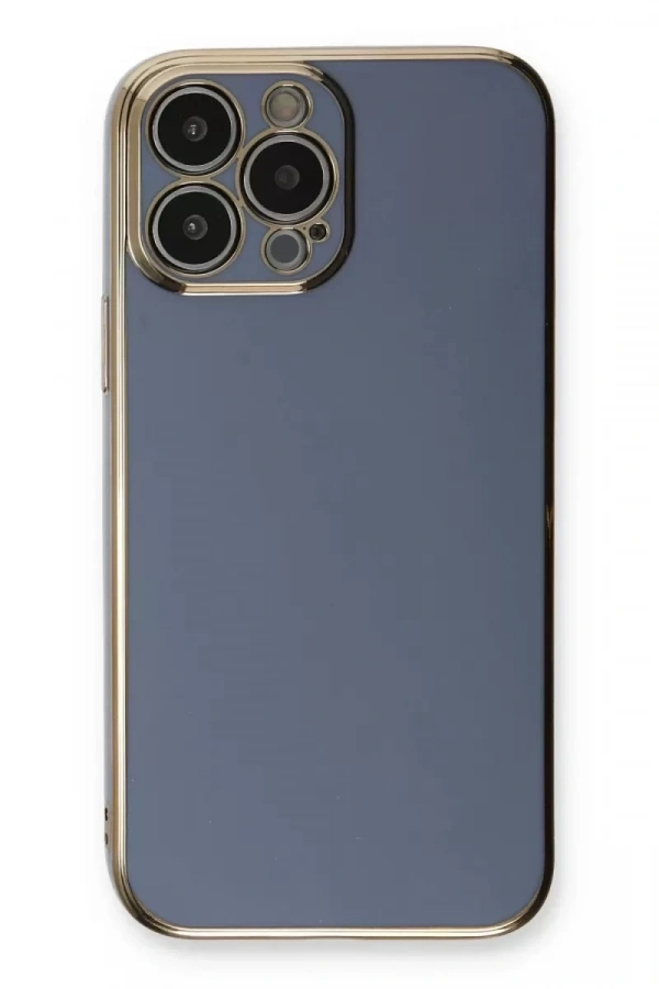 Apple iPhone 13 Pro Kılıf Volet Silikon - Mavi