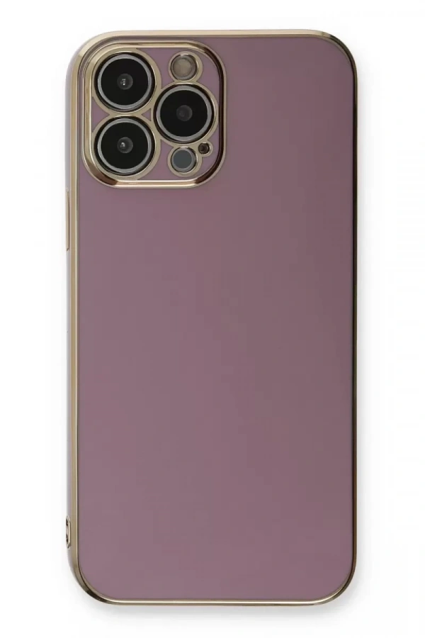 Apple iPhone 13 Pro Kılıf Volet Silikon - Mor