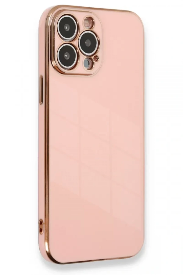Apple iPhone 13 Pro Kılıf Volet Silikon - Pembe