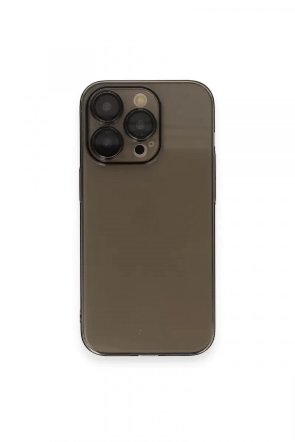 Apple iPhone 13 Pro Max Kılıf Armada Lensli Kapak - Siyah