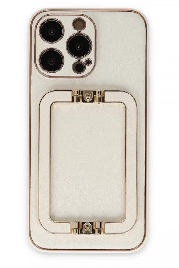Apple iPhone 13 Pro Max Kılıf Coco Elit Kapak - Beyaz