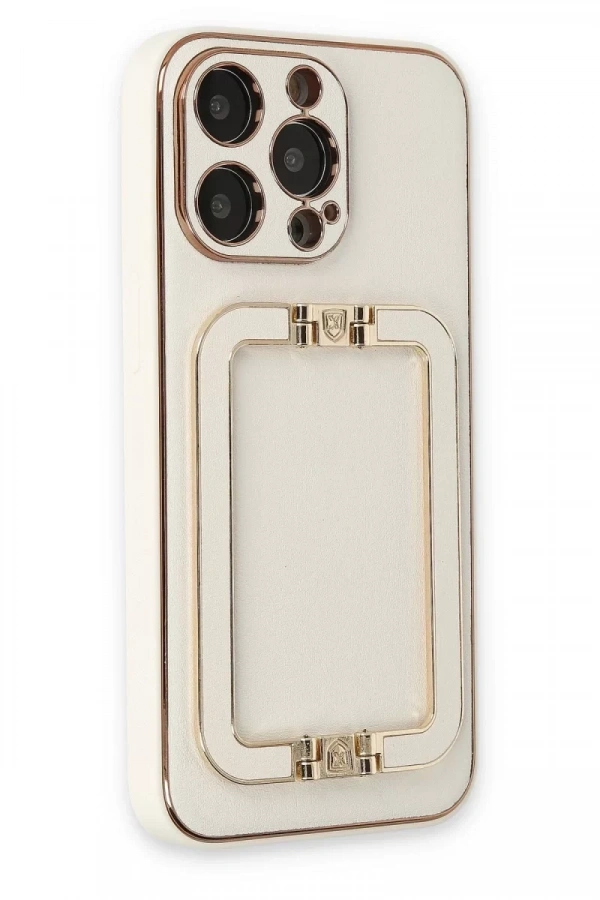 Apple iPhone 13 Pro Max Kılıf Coco Elit Kapak - Beyaz