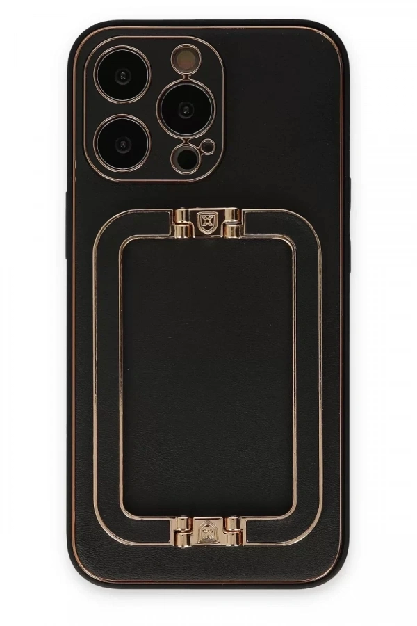 Apple iPhone 13 Pro Max Kılıf Coco Elit Kapak - Siyah