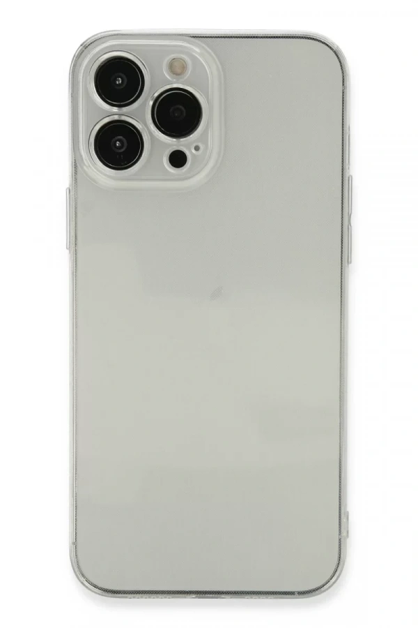 Apple iPhone 13 Pro Max Kılıf Fly Lens Silikon - Şeffaf