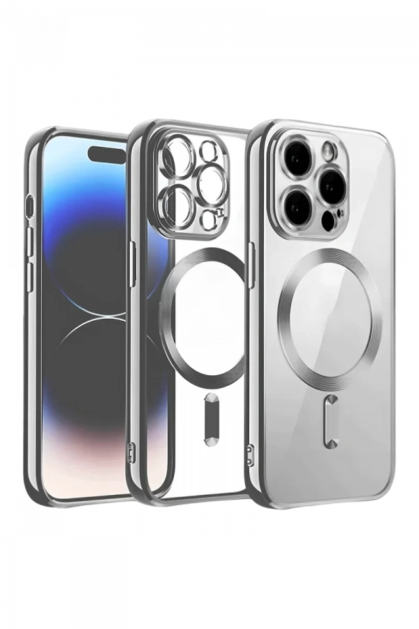Apple iPhone 13 Pro Max Kılıf Kross Magneticsafe Kapak - Titan Gri