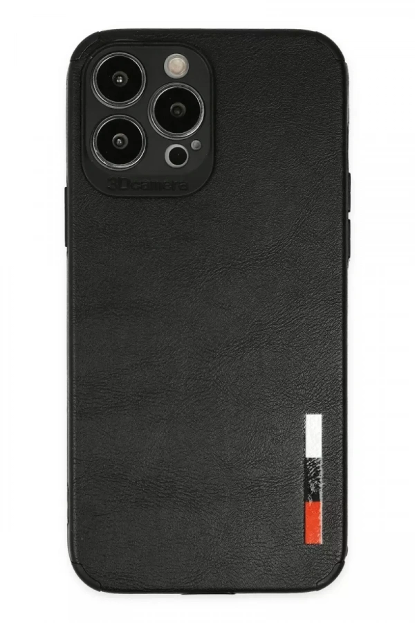 Apple iPhone 13 Pro Max Kılıf Loop Deri Silikon - Siyah