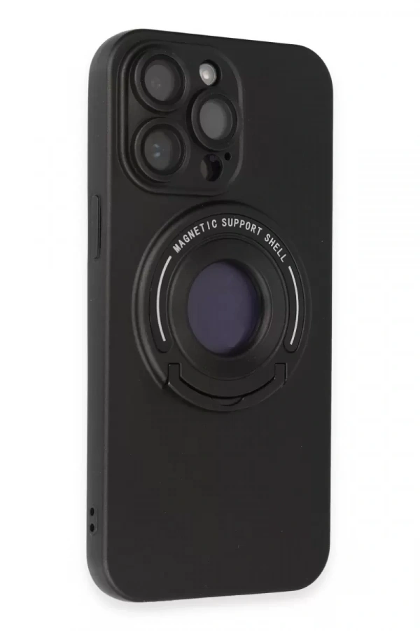 Apple iPhone 13 Pro Max Kılıf Lukka Magneticsafe Kapak - Siyah