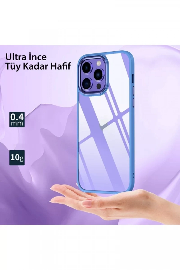 Apple iPhone 13 Pro Max Kılıf Power Silikon - Mor