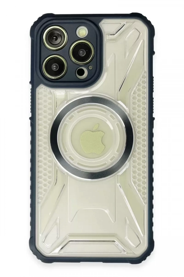Apple iPhone 13 Pro Max Kılıf Prag Magneticsafe Kapak - Lacivert