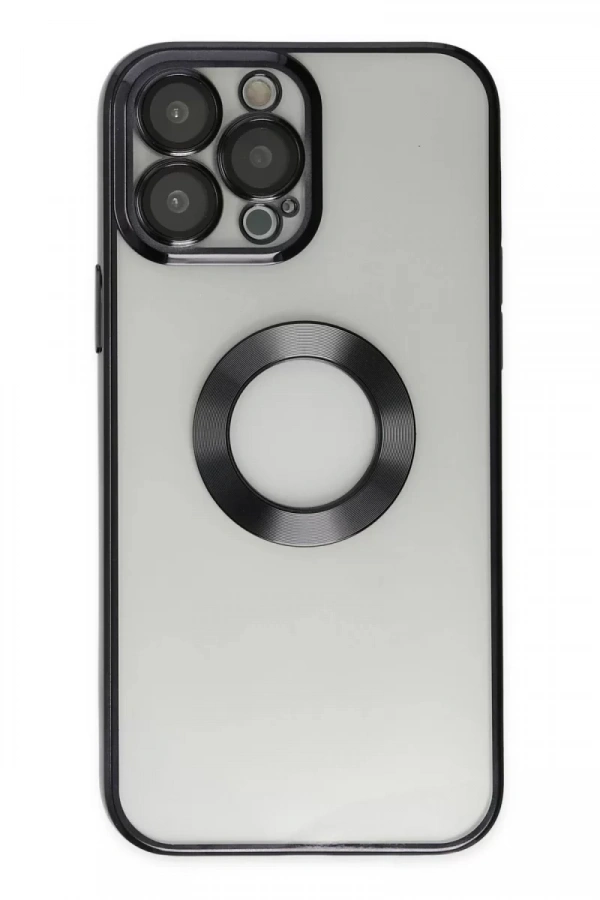 Apple iPhone 13 Pro Max Kılıf Slot Silikon - Siyah