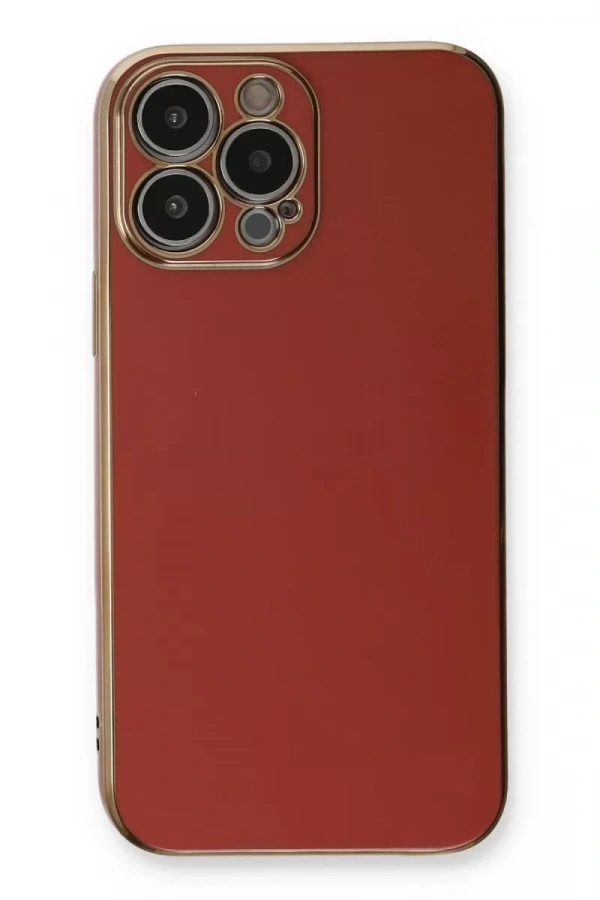Apple iPhone 13 Pro Max Kılıf Volet Silikon - Kırmızı
