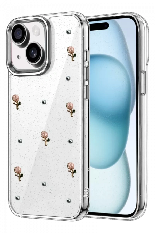 Apple iPhone 14 Fiyonk Desenli Kapak - Desen 6