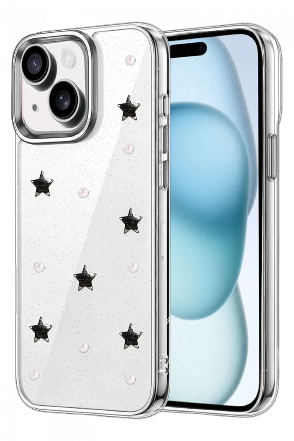 Apple iPhone 14 Fiyonk Desenli Kapak - Desen 7