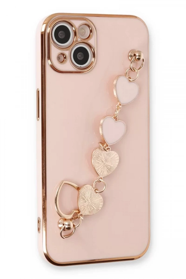 Apple iPhone 14 Kılıf Esila Silikon - Pudra