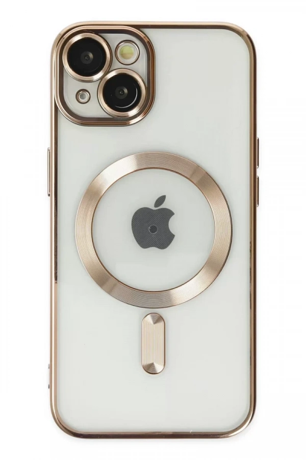 Apple iPhone 14 Kılıf Kross Magneticsafe Kapak - Gold