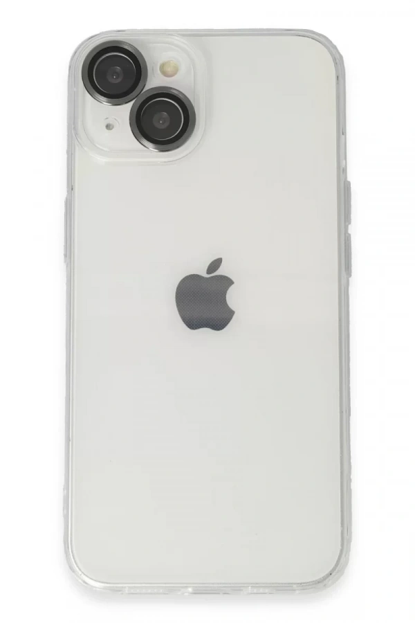 Apple iPhone 14 Kılıf Luko Lens Silikon - Siyah