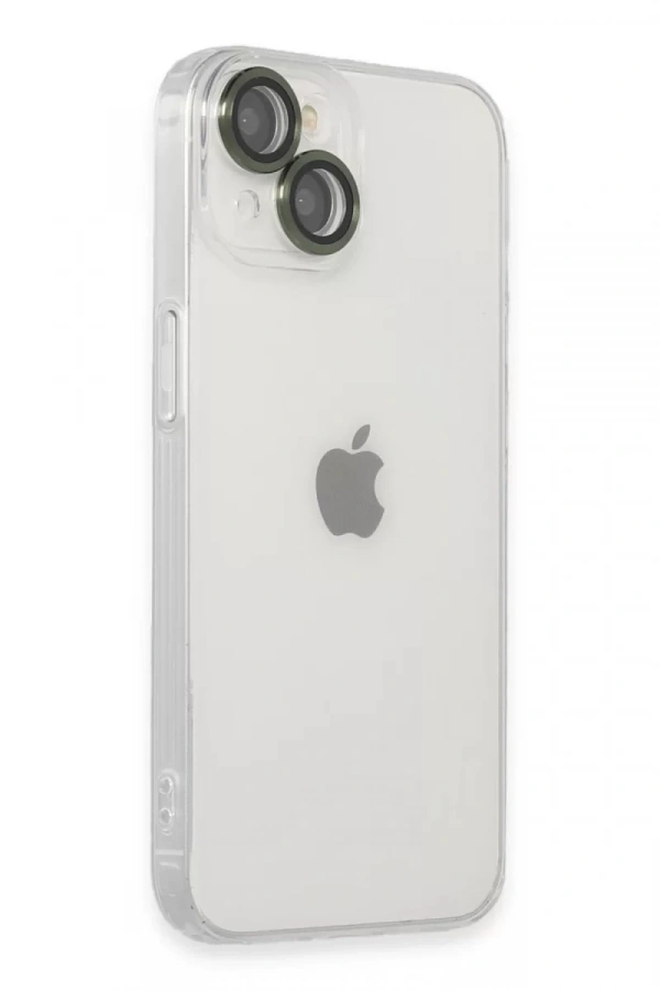 Apple iPhone 14 Kılıf Luko Lens Silikon - Yeşil