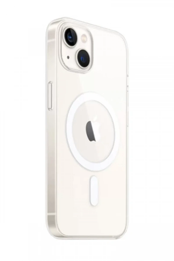 Apple iPhone 14 Kılıf Magneticsafe Şeffaf Silikon - Şeffaf