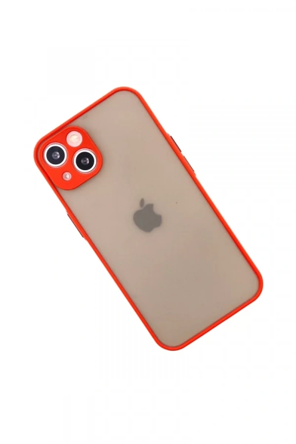 Apple iPhone 14 Kılıf Montreal Silikon Kapak - Kırmızı