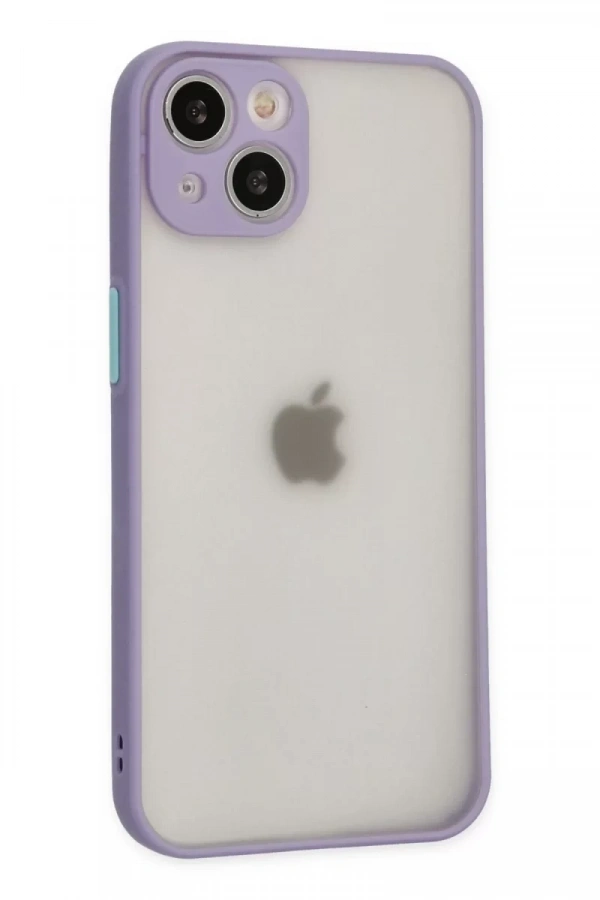 Apple iPhone 14 Kılıf Montreal Silikon Kapak - Mor