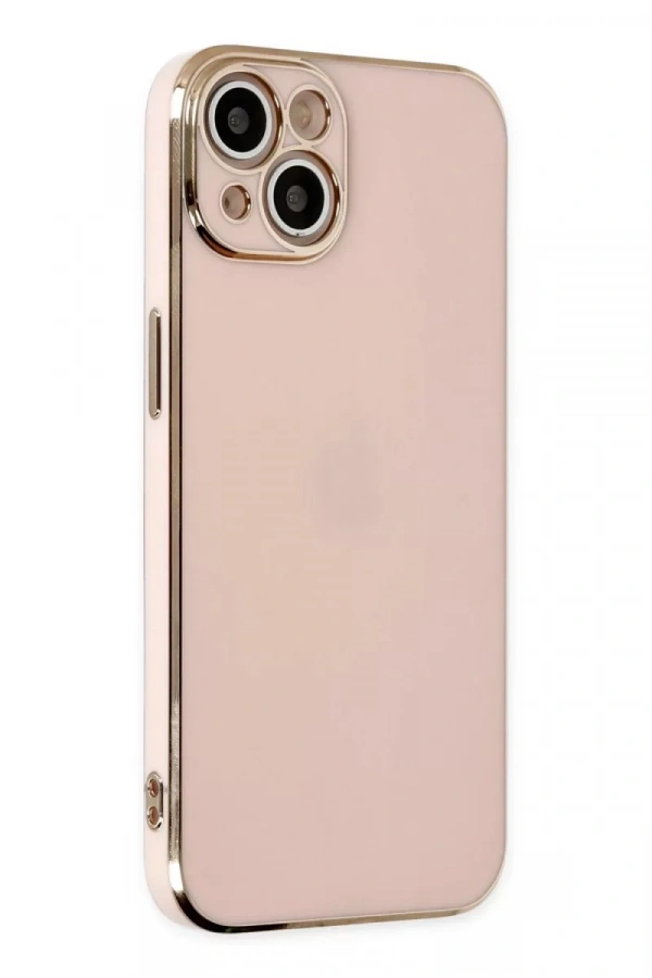 Apple iPhone 14 Kılıf Volet Silikon - Pembe