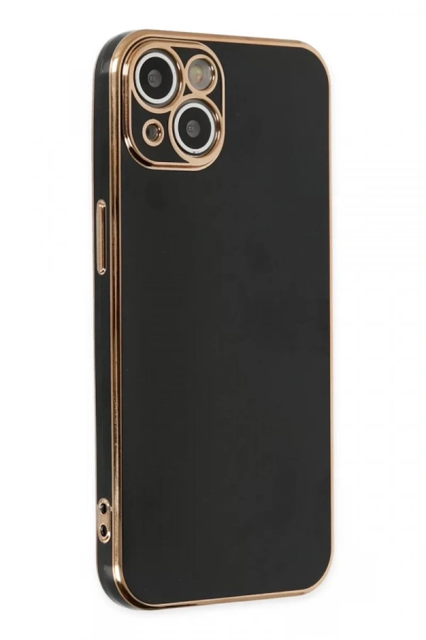 Apple iPhone 14 Kılıf Volet Silikon - Siyah