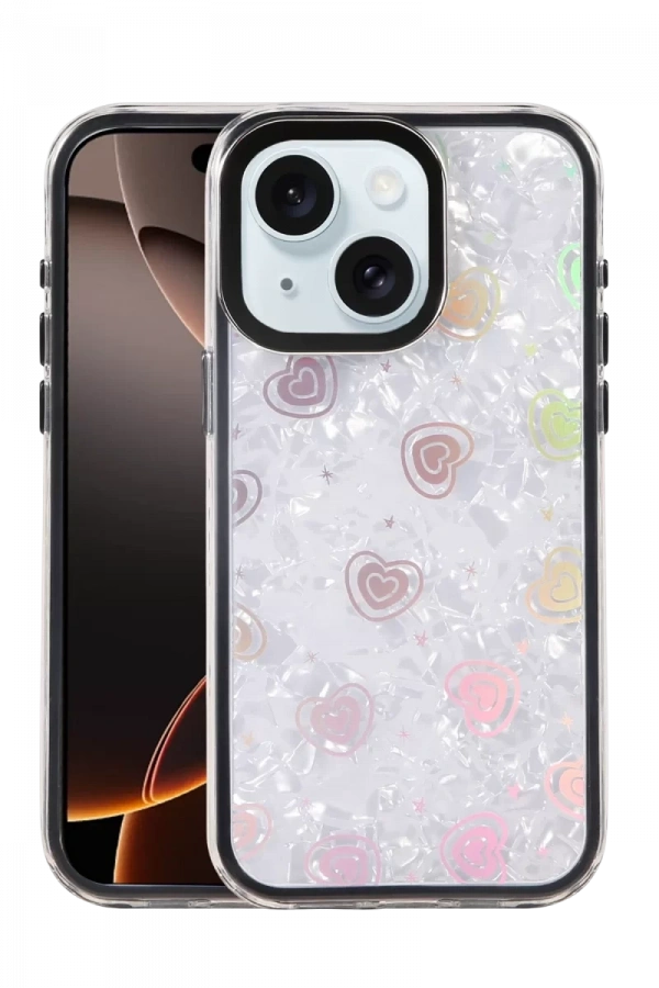 Apple iPhone 14 Lumi Desenli Kapak - Siyah