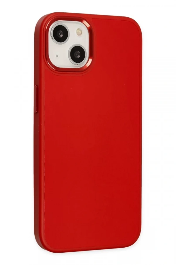 Apple iPhone 14 Plus Kılıf Asya Deri Silikon - Kırmızı