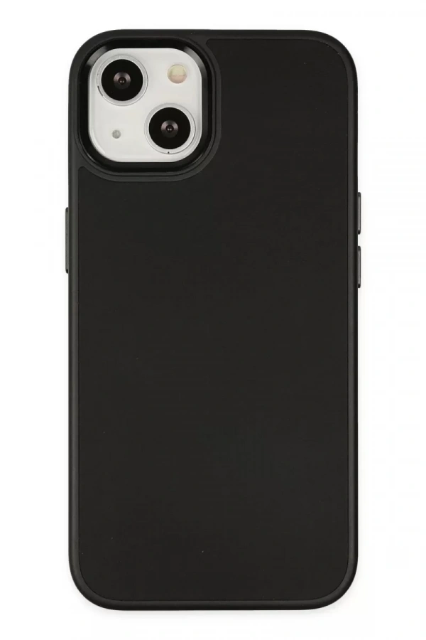 Apple iPhone 14 Plus Kılıf Asya Deri Silikon - Siyah