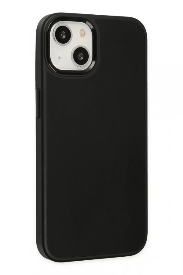 Apple iPhone 14 Plus Kılıf Asya Deri Silikon - Siyah