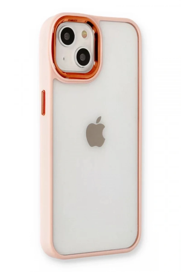 Apple iPhone 14 Plus Kılıf Dora Kapak - Pudra