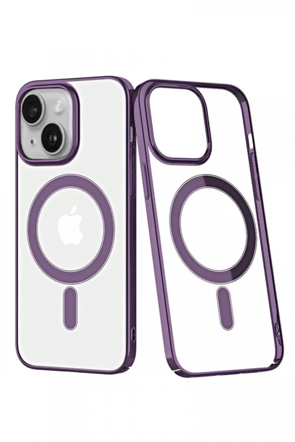 Apple iPhone 14 Plus Kılıf Element Magneticsafe Sert Kapak - Mor