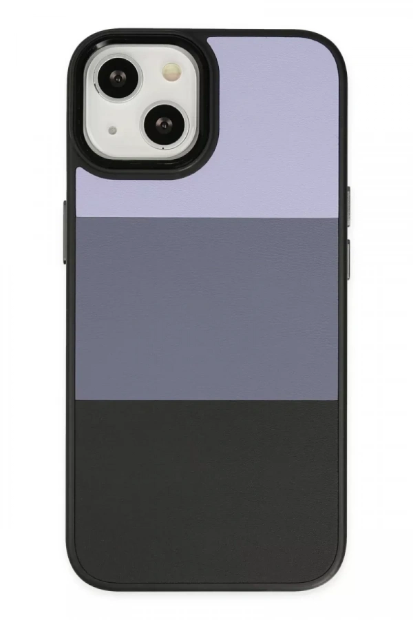 Apple iPhone 14 Plus Kılıf King Kapak - Lila-Siyah