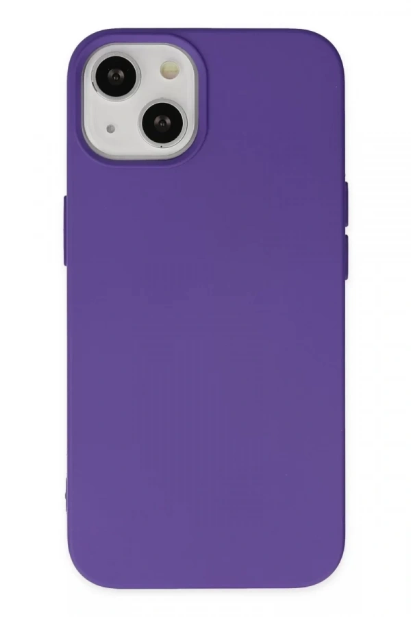 Apple iPhone 14 Plus Kılıf Nano içi Kadife Silikon - Mor