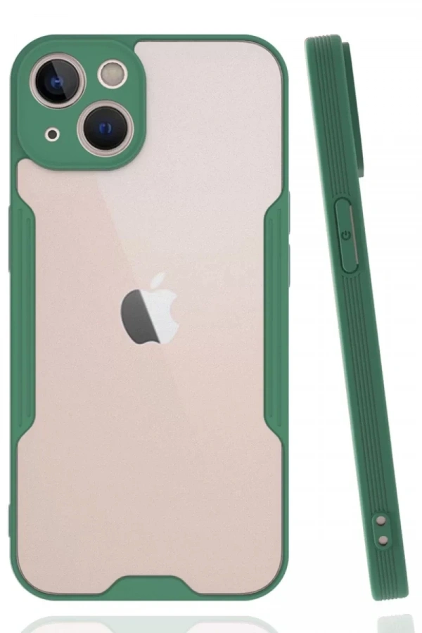 Apple iPhone 14 Plus Kılıf Platin Silikon - Yeşil