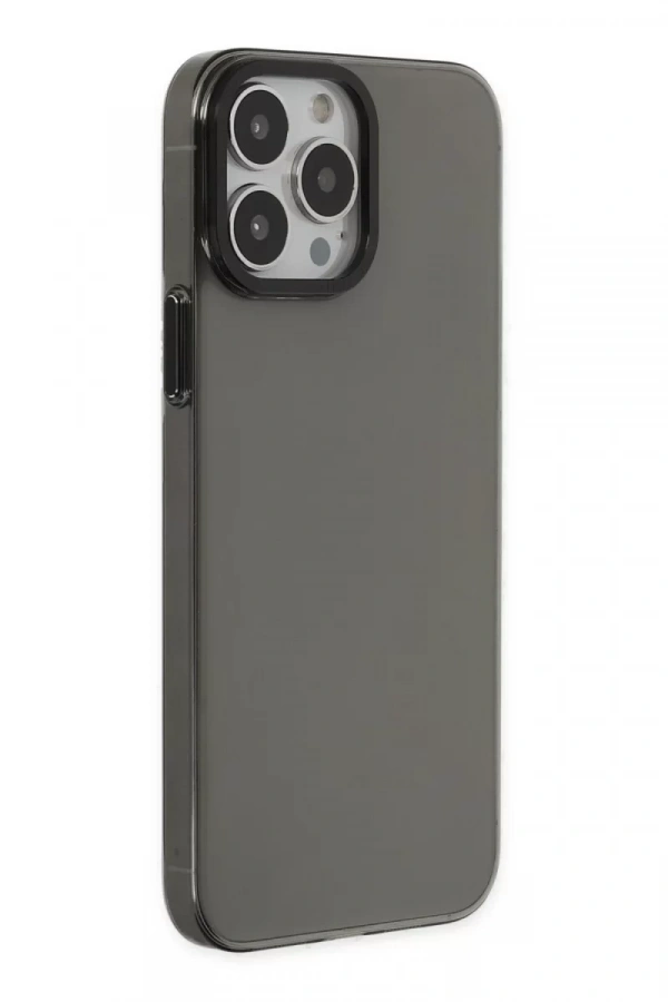 Apple iPhone 14 Pro Kılıf Anka PC Sert Metal Kapak - Siyah