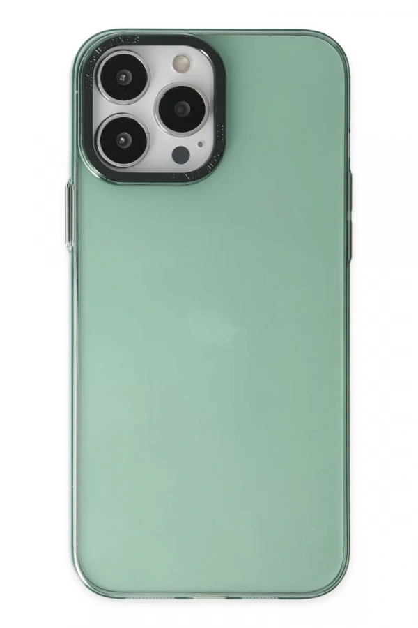 Apple iPhone 14 Pro Kılıf Anka PC Sert Metal Kapak - Yeşil